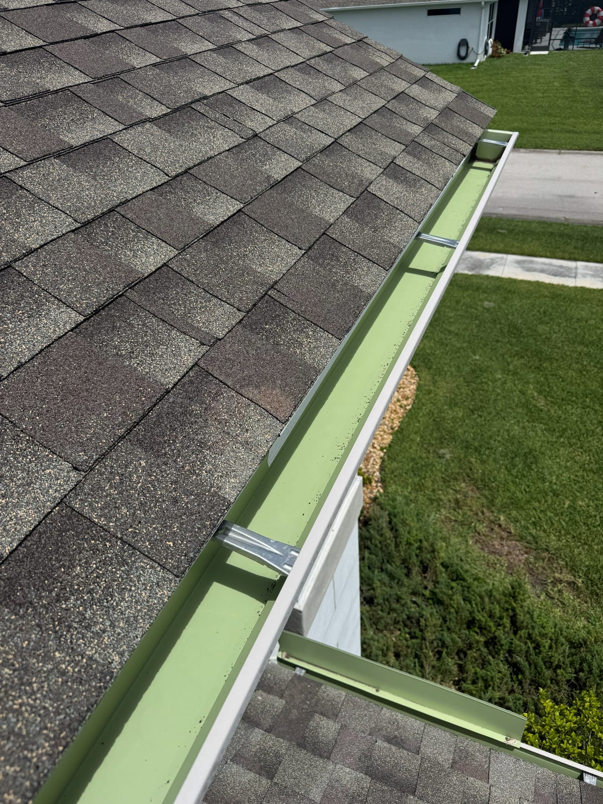 Cleared Gutter Line