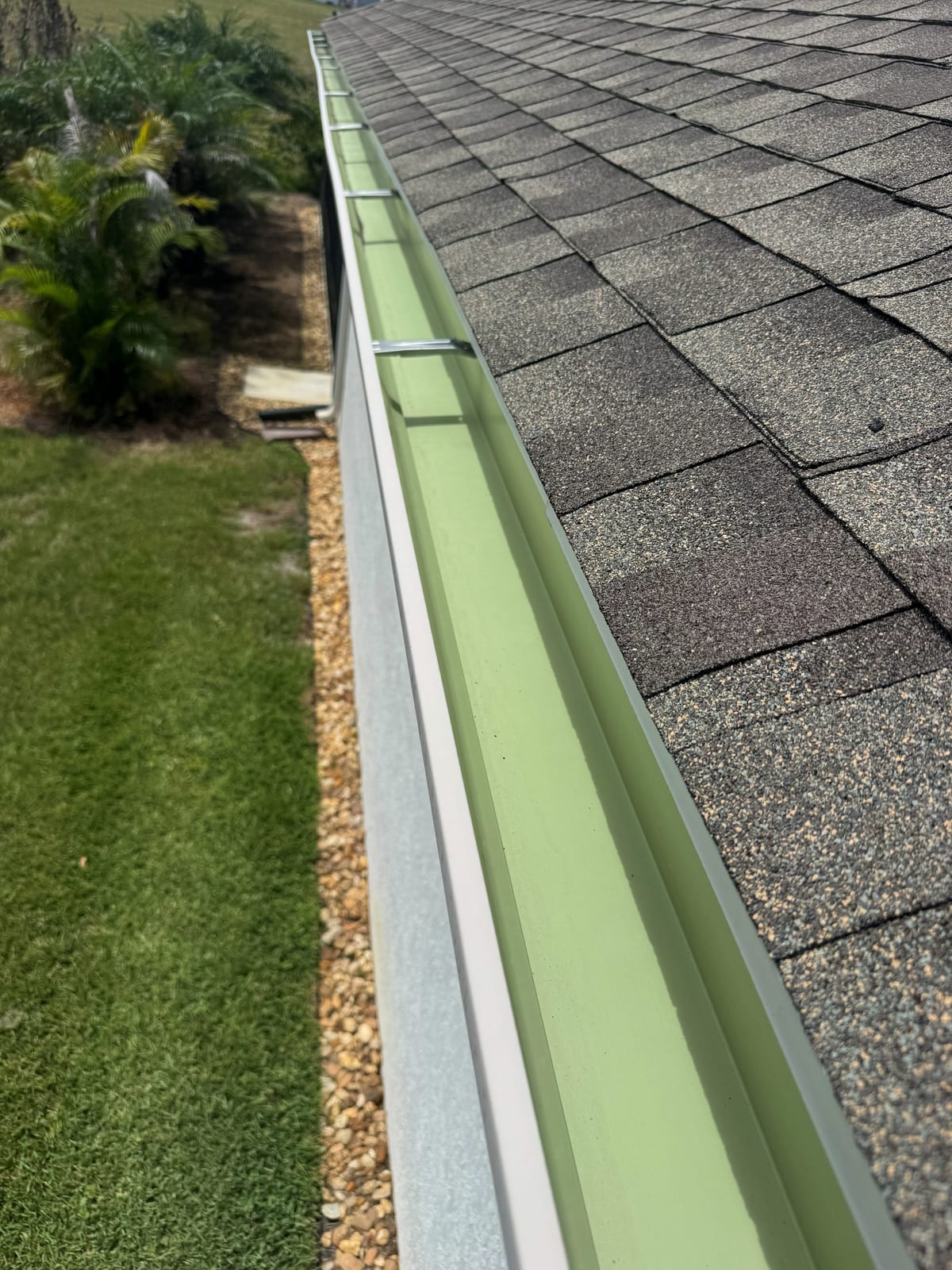 Freshly Cleaned Gutter