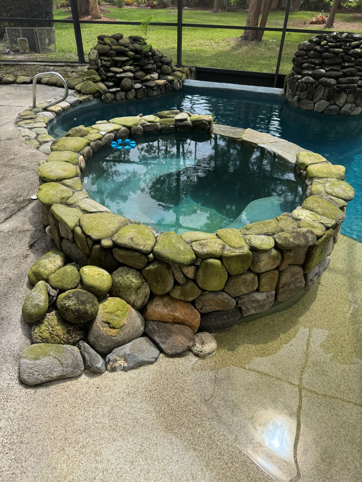 Pool Spa Stone Cleaning