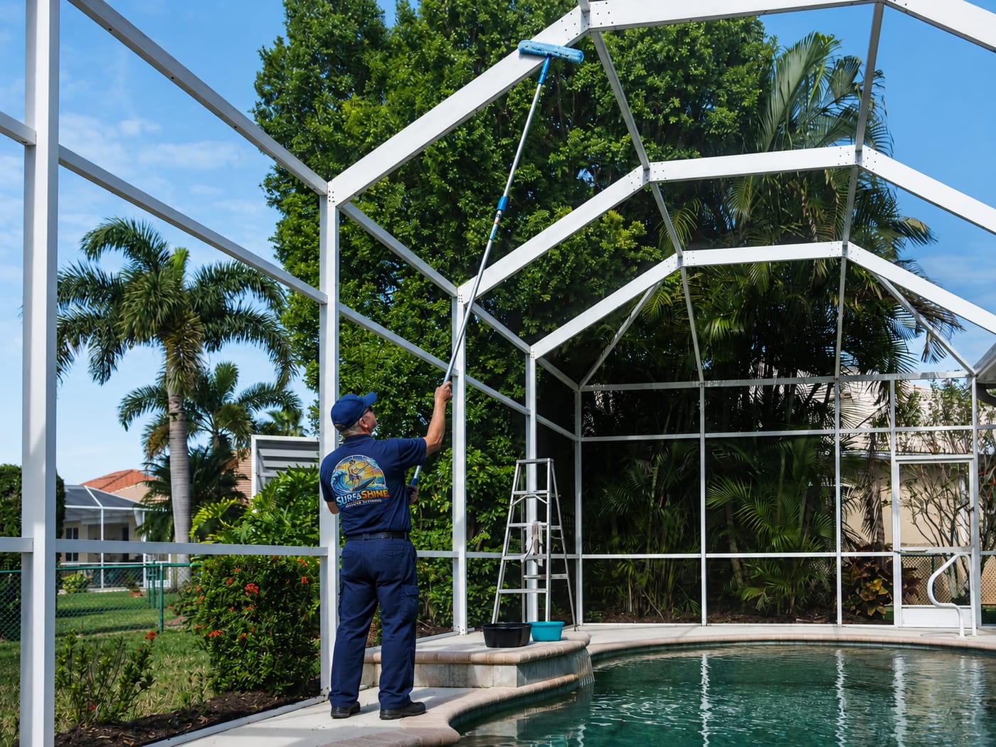Pool Cage Cleaning
