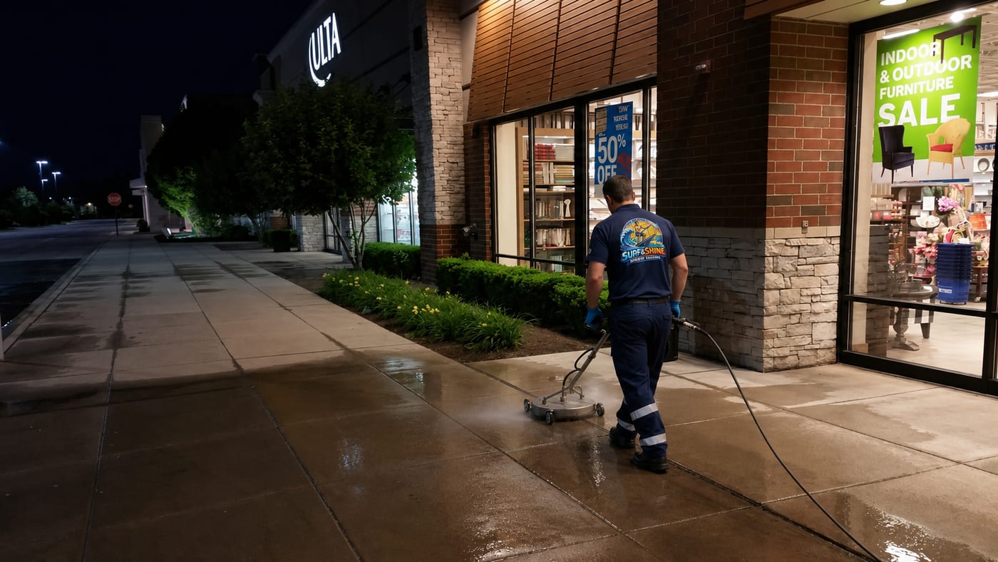 Storefront Pressure Washing