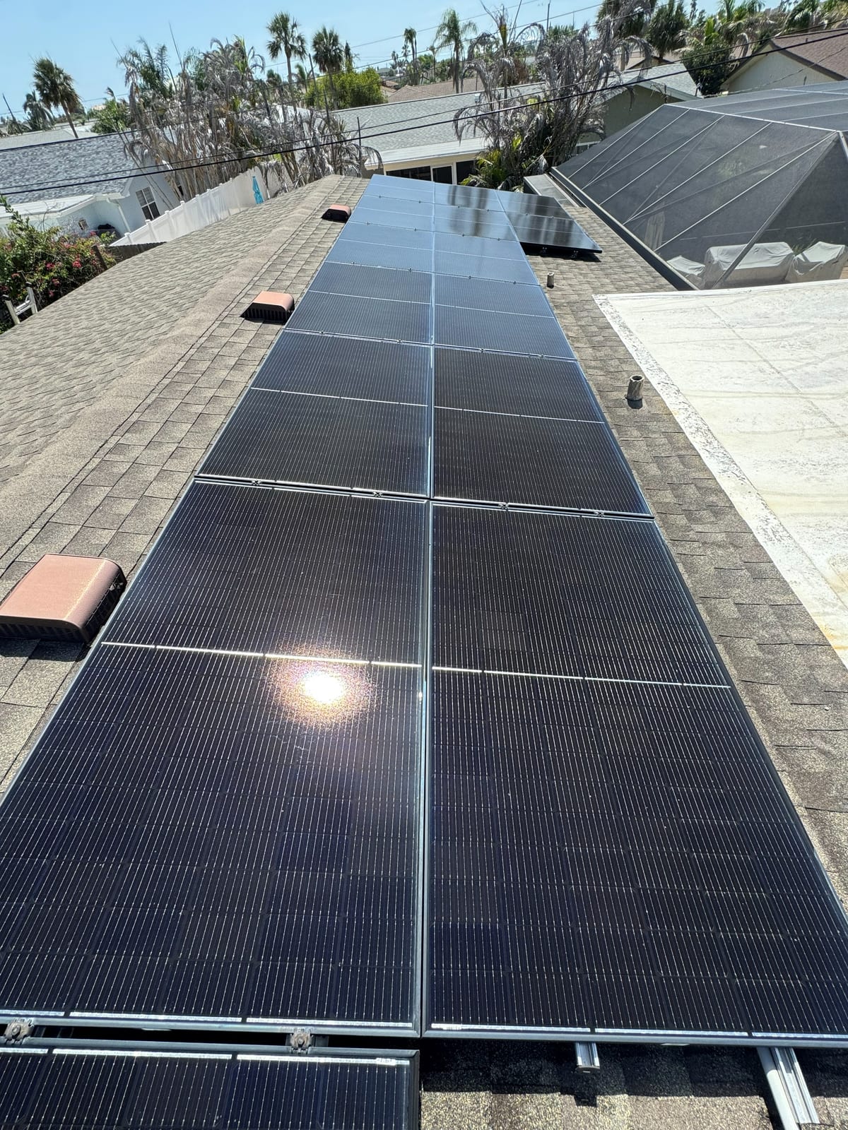 Rooftop Solar Panel Array
