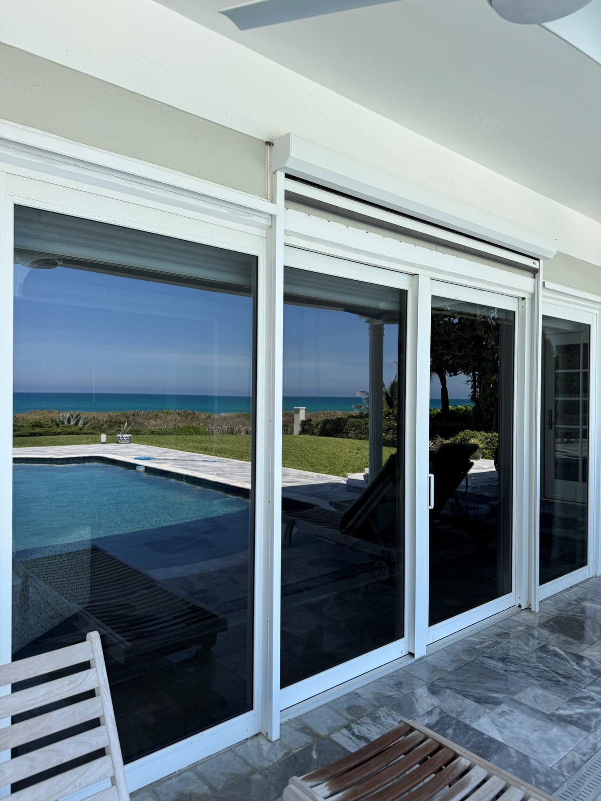 Pool Deck Slider Cleaning